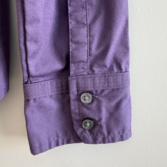 Express Purple Fitted Button-Down Shirt - Picture 8 of 15
